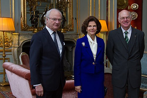 Kungaparet tillsammans med Tysklands talman professor Norbert Lammert.