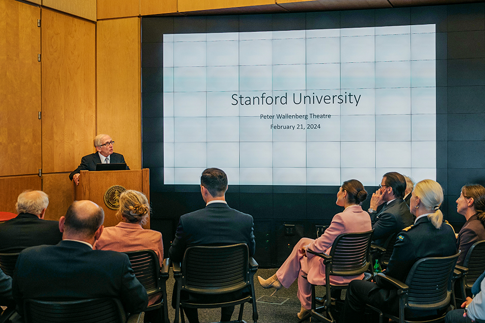 Presentation på Stanford-universitetet.
