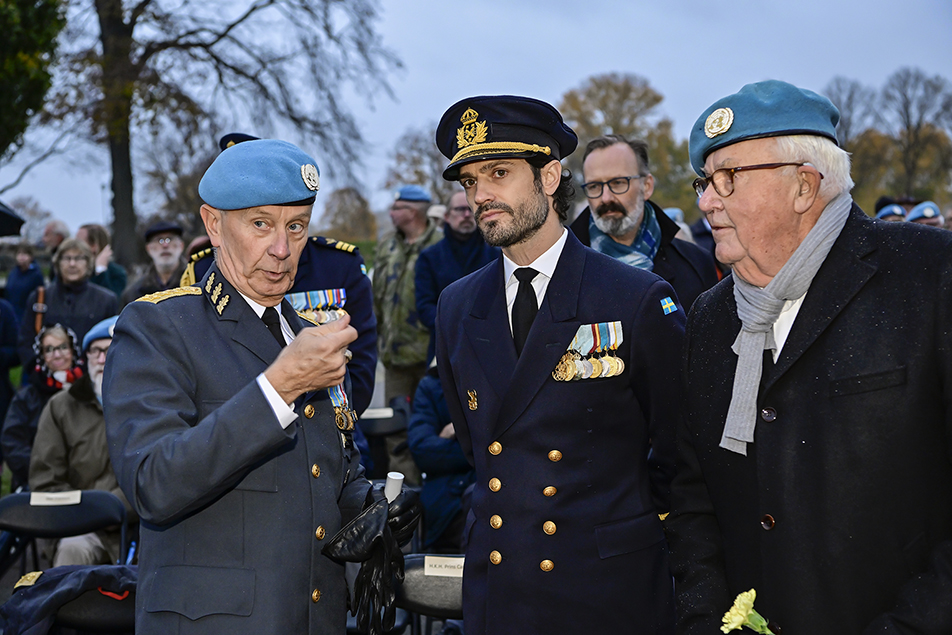 Prinsen tillsammans med Sverker Göranson och Bengt Wicksén.