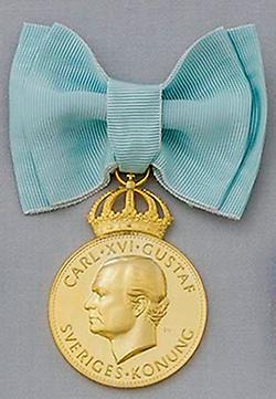 Konungens medalj i 12:e storleken för dam.