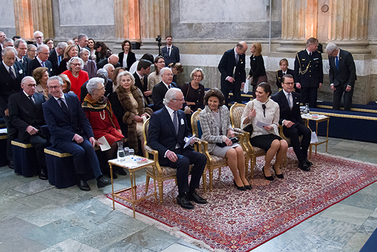 Under seminariet ”Ätten Bernadotte 200 år på Sveriges tron”, i Rikssalen på Kungl. Slottet. 