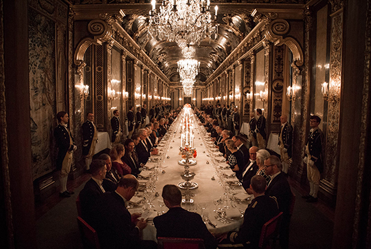 Middagen i Karl XI:s galleri. 