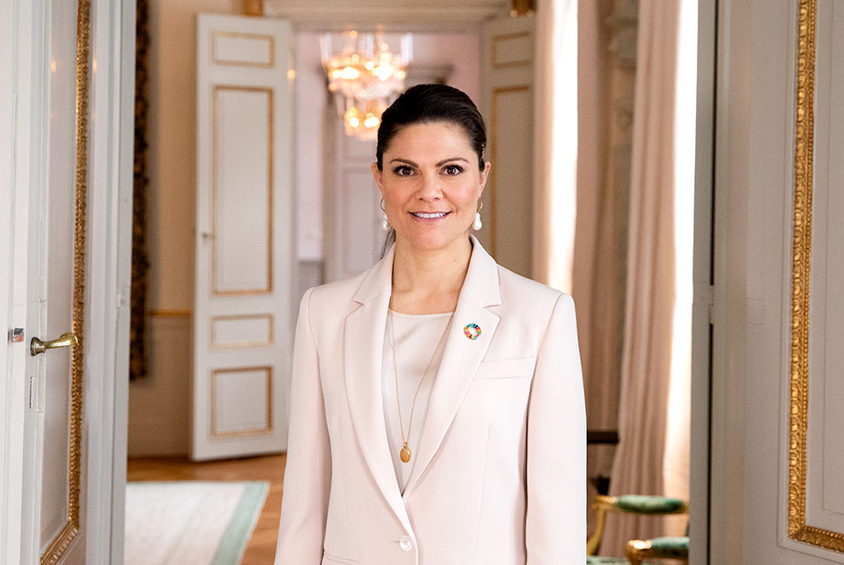 The Crown Princess recorded her speech for Expo 2020 at Haga Palace.