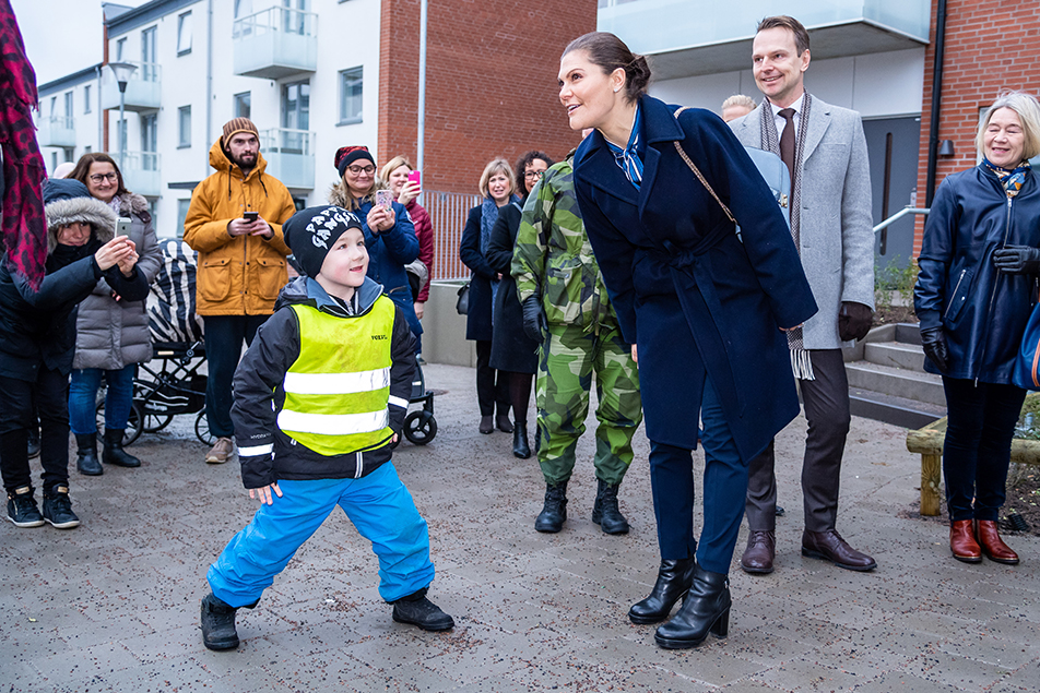Kronprinsessan på besök i Helsingborg. 