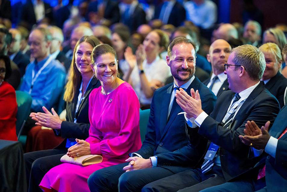 Kronprinsessan av Sverige och Kronprinsen av Norge närvarade vid ett näringslivsseminarium arrangerat av Business Sweden och Innovation Norge.