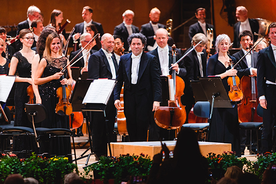 Dirigent Gustavo Dudamel och Göteborgs Symfoniker. 