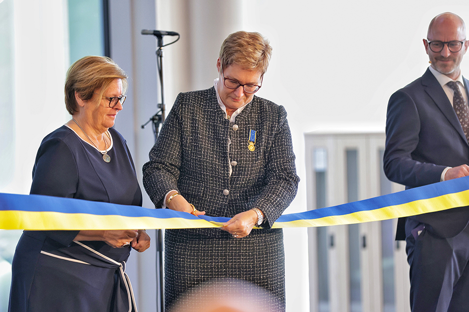 Kammarrättens president Monica Dahlbom och Hovrättens president Charlotte Brokelind under invigningsceremonin.