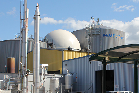 Biogasanläggningen i Läckeby.