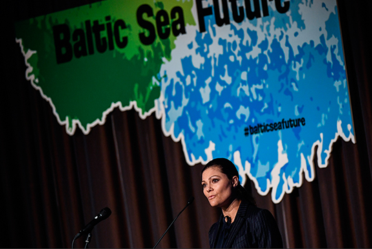 Kronprinsessan inledningstalar vid konferensen Baltic Sea Future vid Stockholmsmässan. 