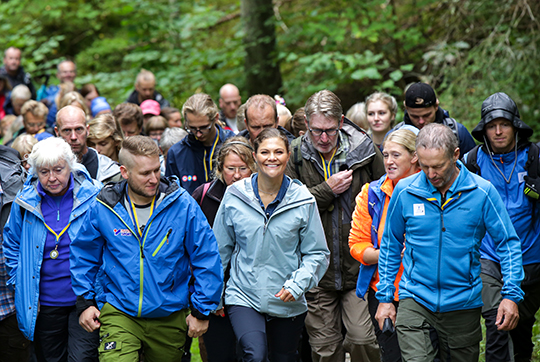 Kronprinsessans trettonde landskapsvandring genomfördes i Dalsland 31 augusti. 