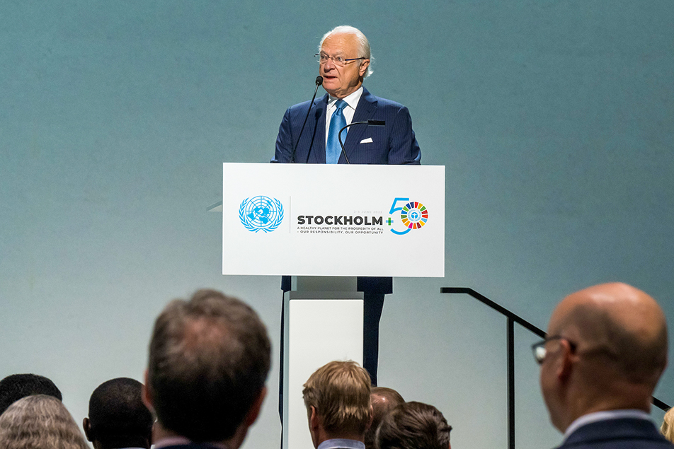 Stockholm +50 began with a speech from The King. 