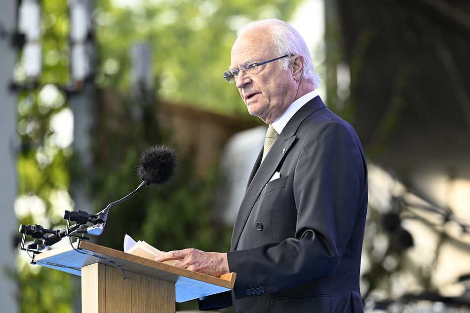 In keeping with tradition, The King gave a speech during the National Day celebrations at Skansen. 