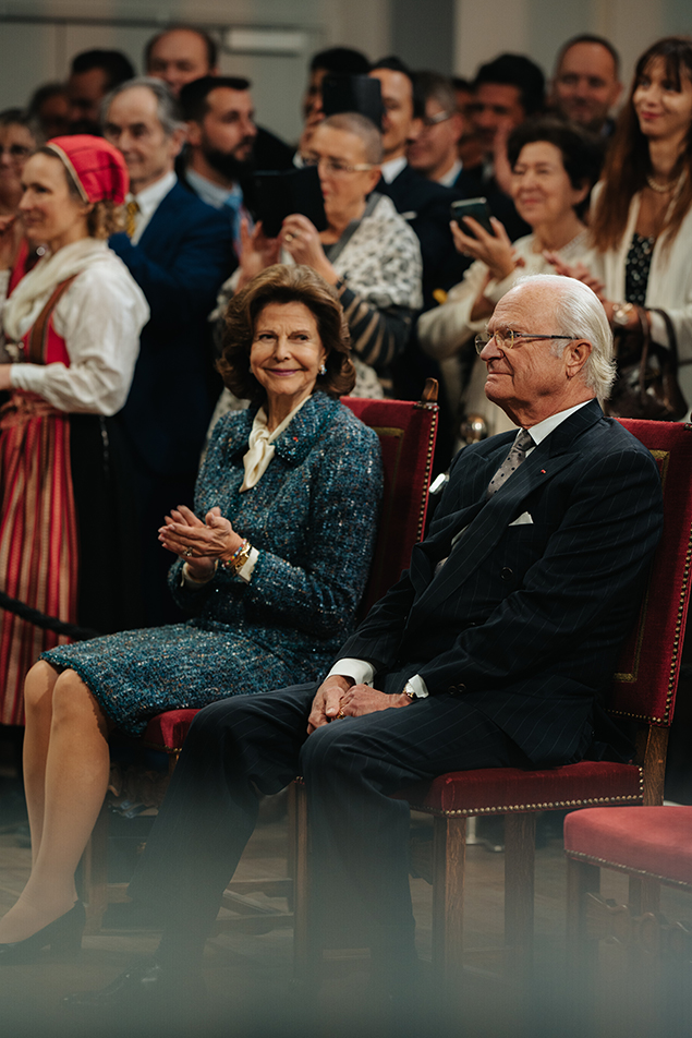 Presidentparet gav en mottagning i Lund till Kungaparets ära.