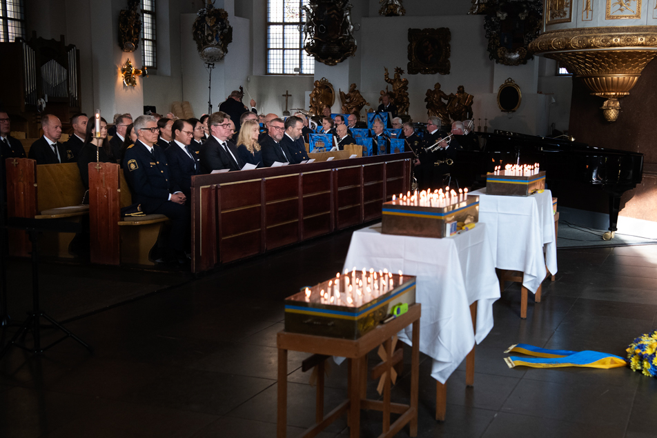 Minneshögtiden hölls i Kungsholms kyrka