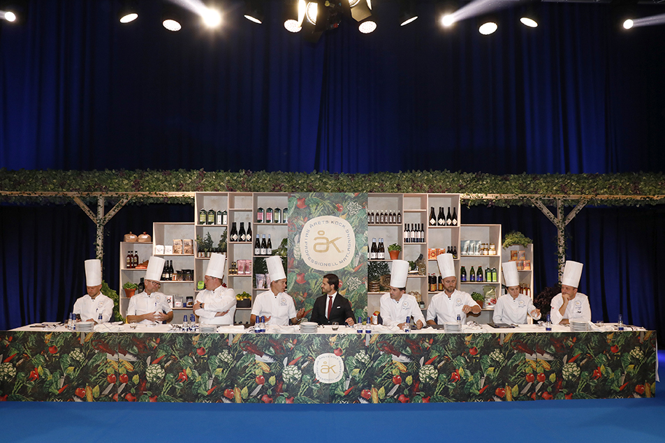 Prins Carl Philip i juryarbete vid Årets kock 2020.