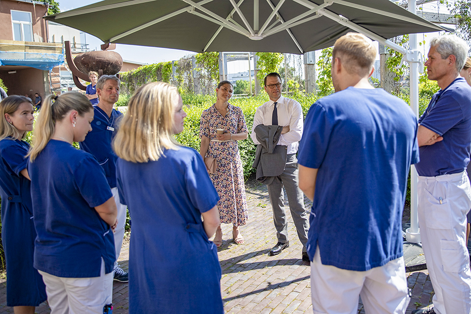 Under onsdagseftermiddagen besökte Kronprinsessparet Capio S:t Görans sjukhus.