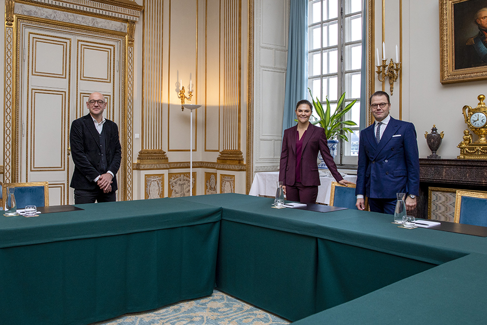 Kronprinsessan och Prins Daniel gav företräde för Niclas Carlsson från Founders Alliance.
