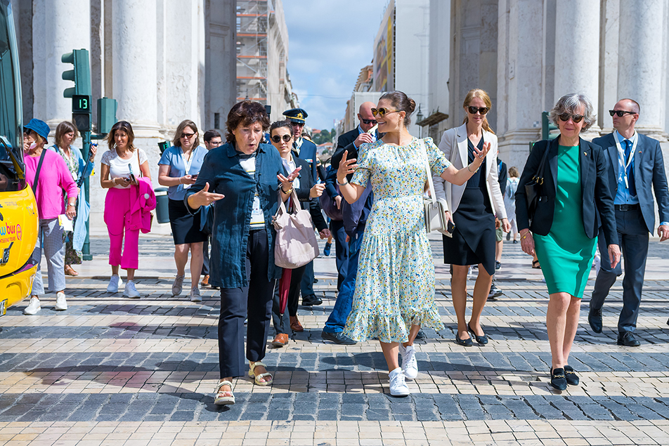 The Crown Princess was given a guided tour of one of Lisbon's oldest areas. 
