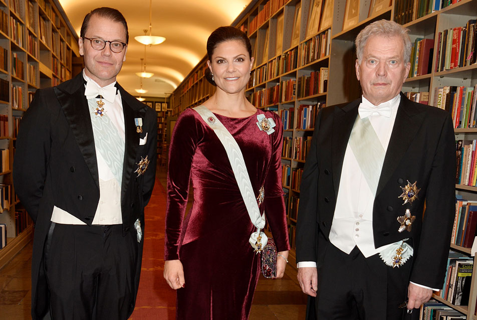 The Crown Princess Couple at the formal gathering with HE the President of the Republic of Finland Sauli Niinistö. 