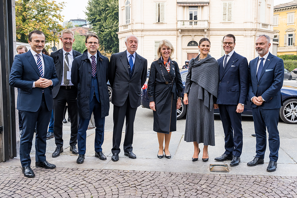 Kronprinsessparet och den svenska delegationen deltog under onsdagen i en avslutande lunch under SKF:s värdskap. 