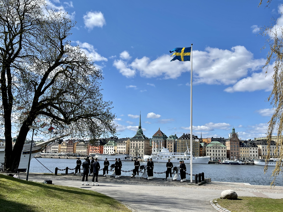 Salut från Skeppsholmen i Stockholm. F