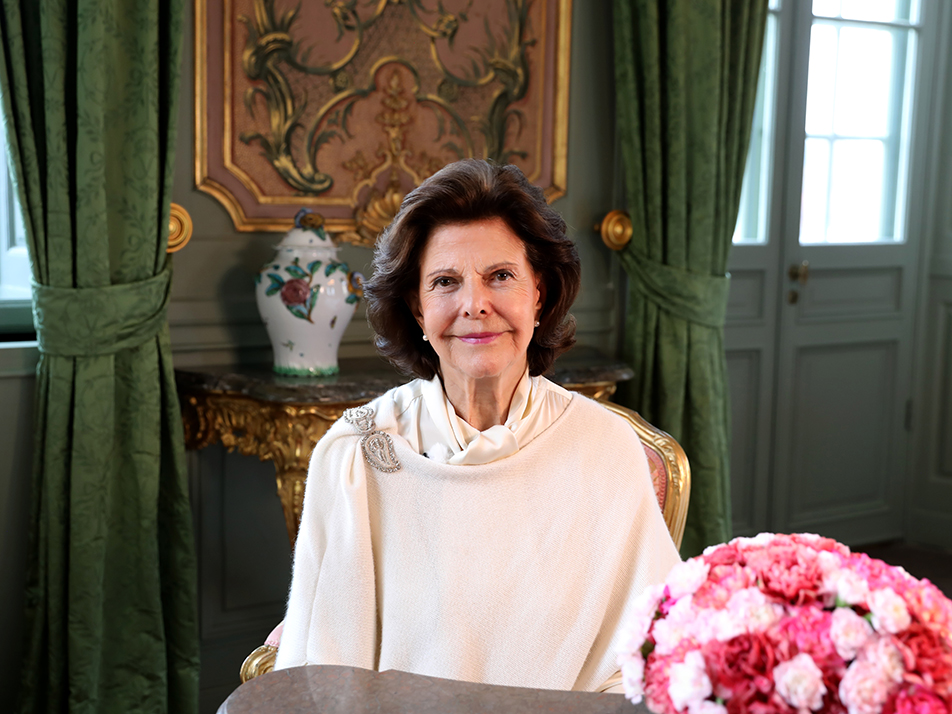 Drottningens tal spelades in på Drottningholm.