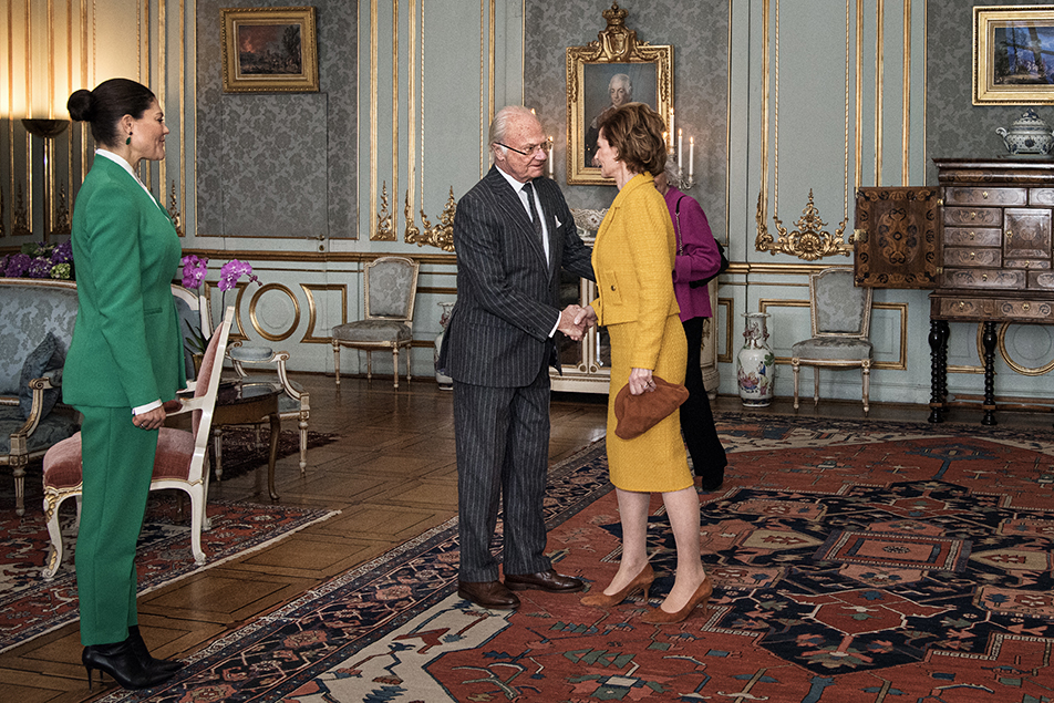 Kungen tog emot Margareta, Custodian of the Crown of Romania, i Prinsessan Sibyllas våning på Kungl. Slottet. 