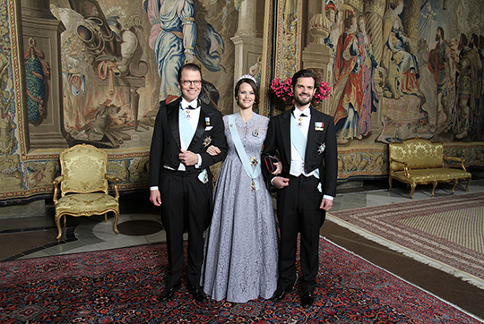 Prins Daniel, Prinsessan Sofia och Prins Carl Philip. 