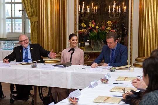 Under mötet på Kungliga slottet.