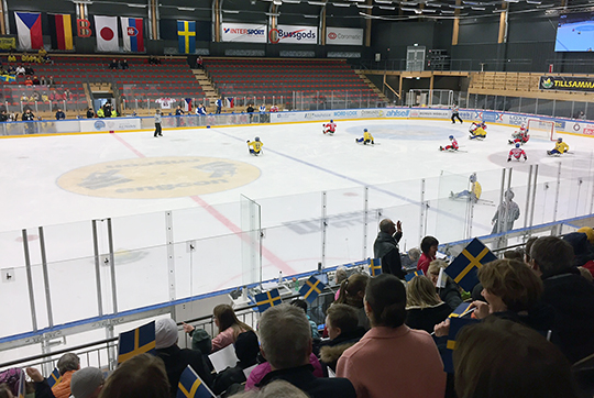 Sverige -Tjeckien i Östersunds Arena. 