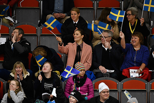 Under kvalmatchen i paraishockey mellan Sverige-Tjeckien.
