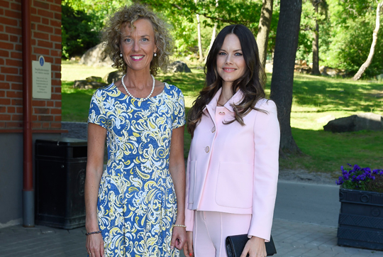 Prinsessan Sofia tillsammans med Sophiahemmet Högskolas rektor Johanna Adami. 