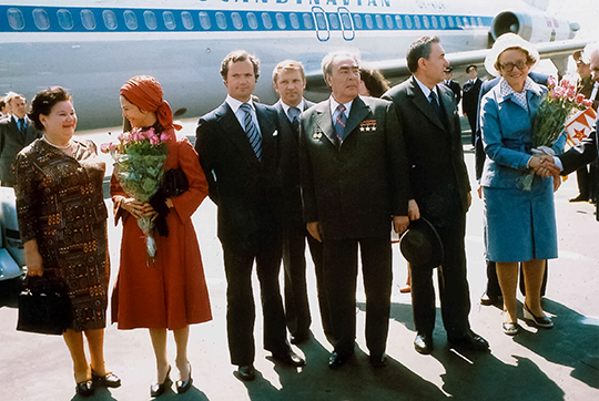 Statsbesök till ordföranden i Sovjetunionens högsta sovjets presidium Leonid Brezhnev den 7 juni 1978. 