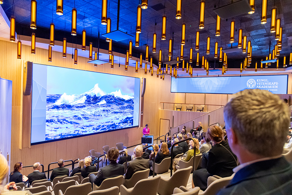 The symposium at the Royal Swedish Academy of Sciences dealt with the future of the seas, with a focus on sustainability. 