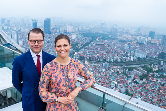 Kronprinsessan och Prins Daniel på officiellt besök i Vietnam.