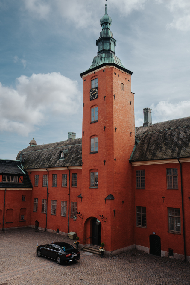 Landshövdingeparet bjöd in till lunch på Halmstads slott.