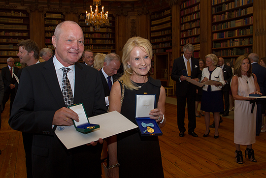 Nils Landgren tilldelades Litteris et Artibus för framstående konstnärliga insatser som musiker och Annika Falkengren tog emot H.M. Konungens medalj för betydande insatser inom svenskt näringsliv.