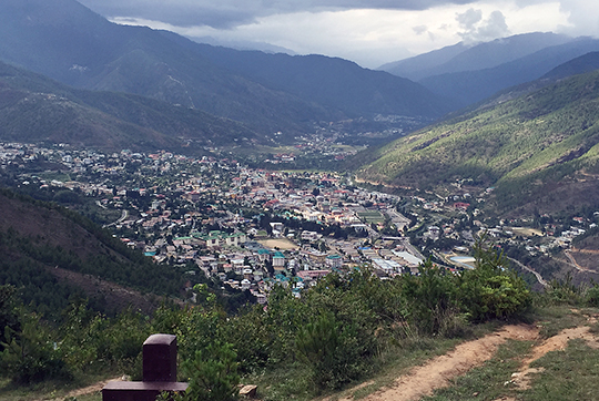 Huvudstaden Thimphu.