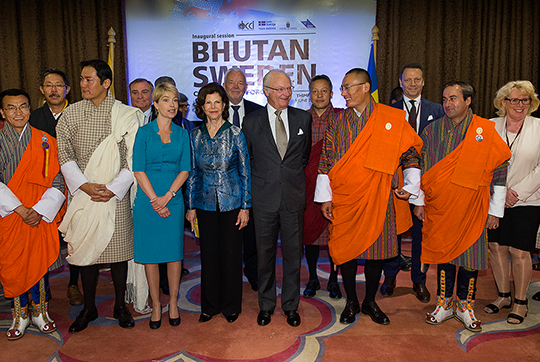 Statsbesökets andra dag inleddes med "Sweden-Bhutan Cooperation Forum".