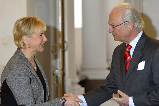 Kungen och utrikesminister Margot Wallström.