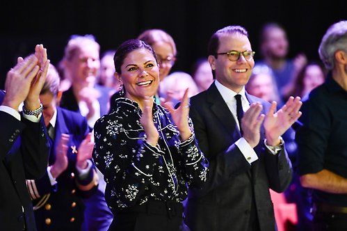 Kronprinsessan och Prins Daniel vid Pep-forum som arrangerades för femte året i rad. 