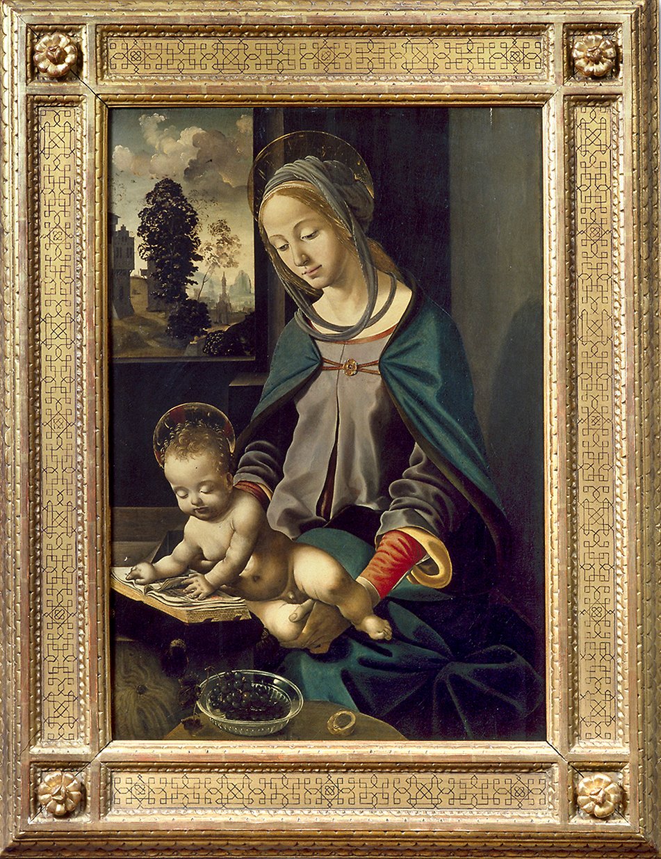 Piero di Cosimos Madonna och barnet från 1480-talets andra hälft tillhör Gallierasamlingen. 