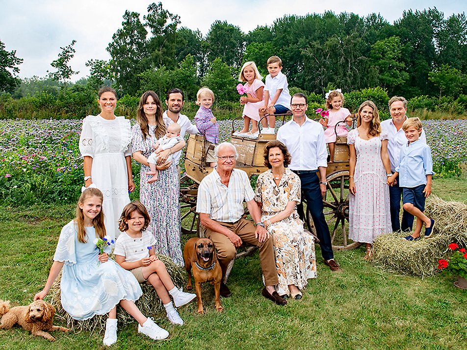 La famille royale à Solliden.