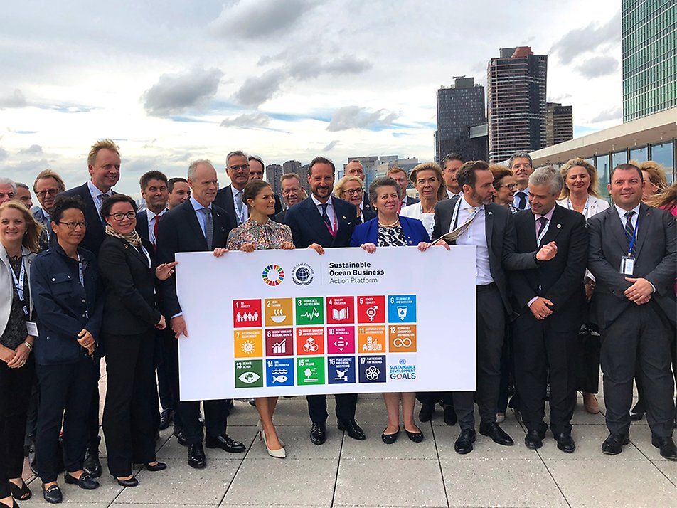 In September 2018, The Crown Princess visited New York where she took part in UN Secretary-General António Guterres' meeting with the advocates for the UN's Sustainable Development Goals. 