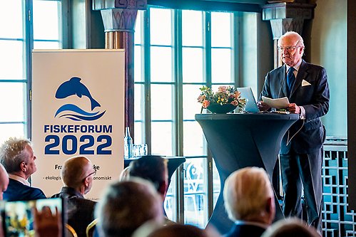 Kungen höll tal vid konferensen Fiskeforum 2022. 
