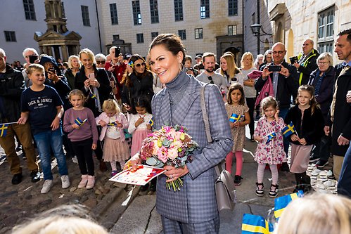 Kronprinsessan vid firande på Kalmar slott.